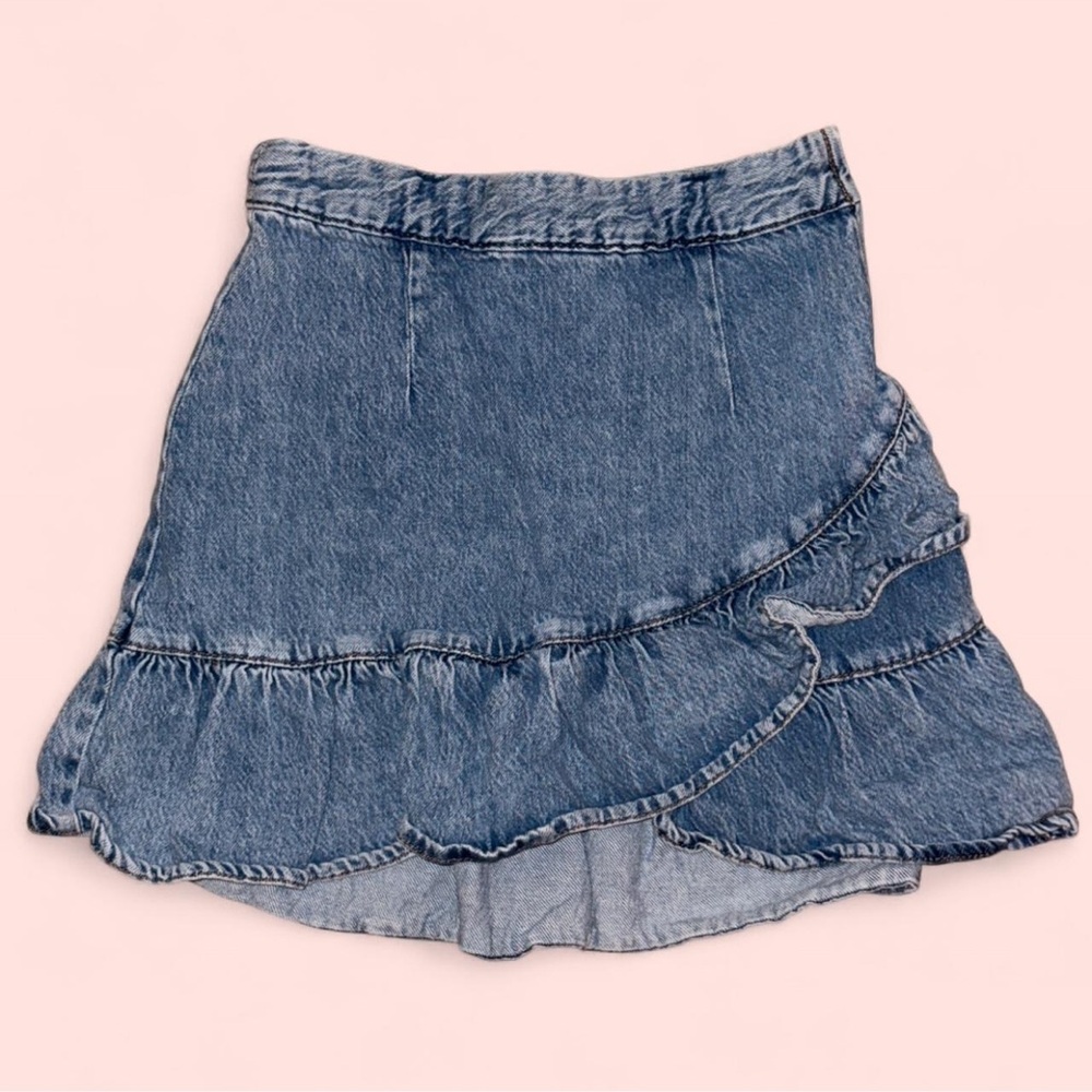 Aeropostale Asymmetrical Denim Skirt